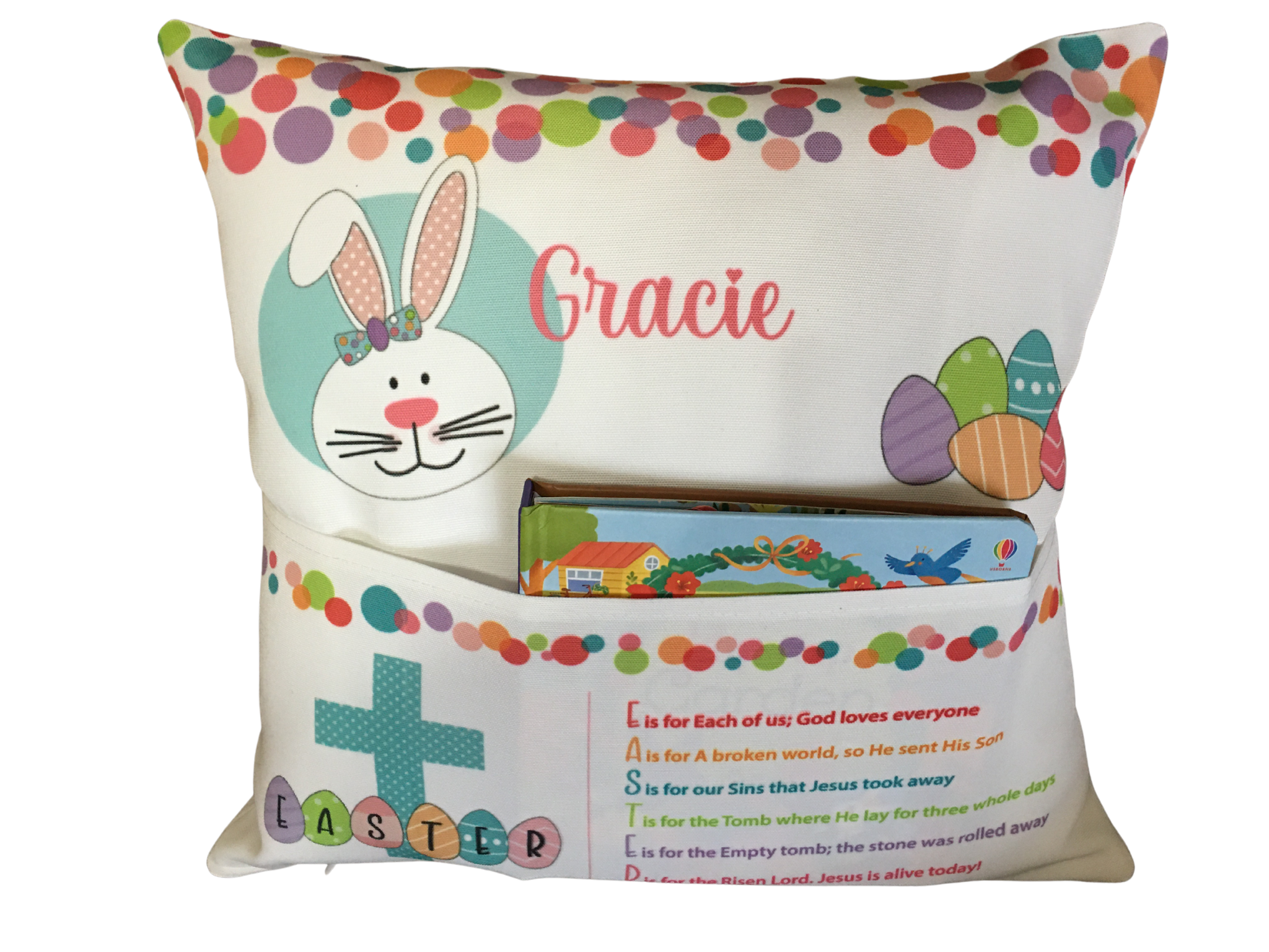 Easter Pocket Pillow-Hairbow