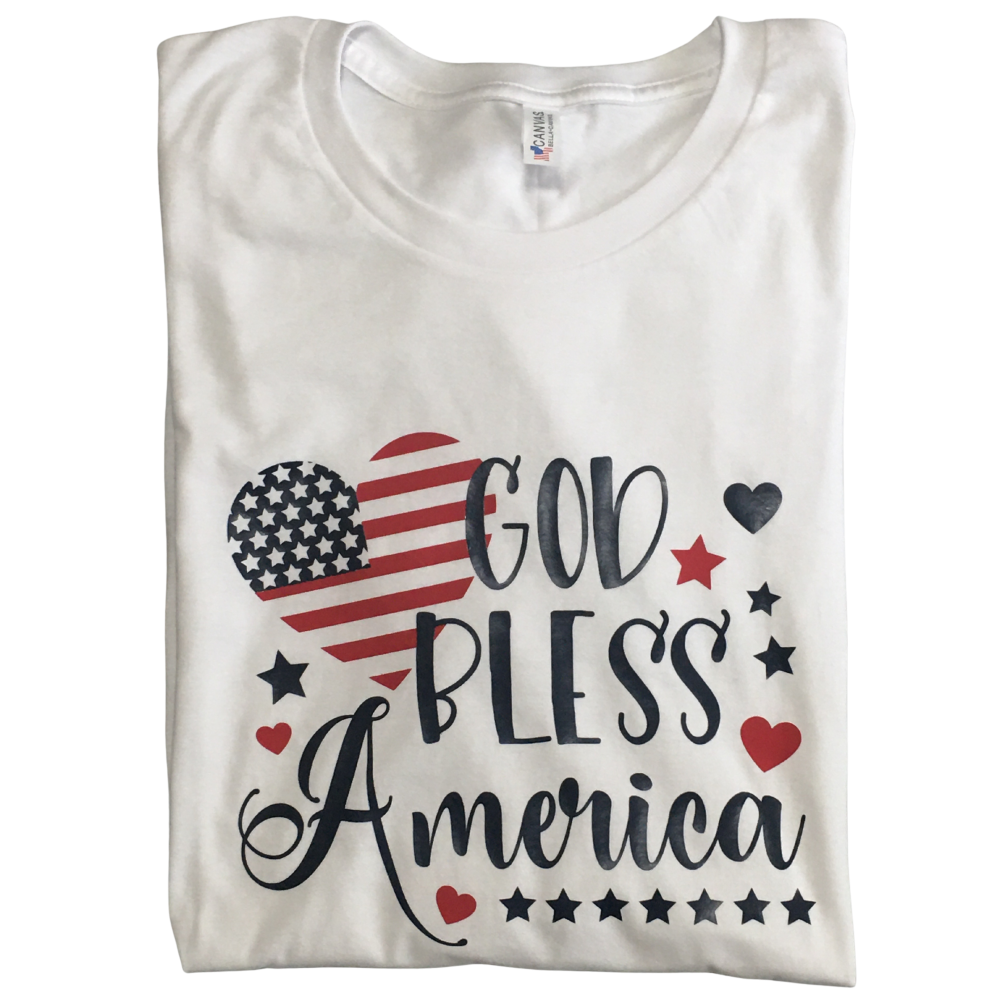 God Bless America Adult T-shirt