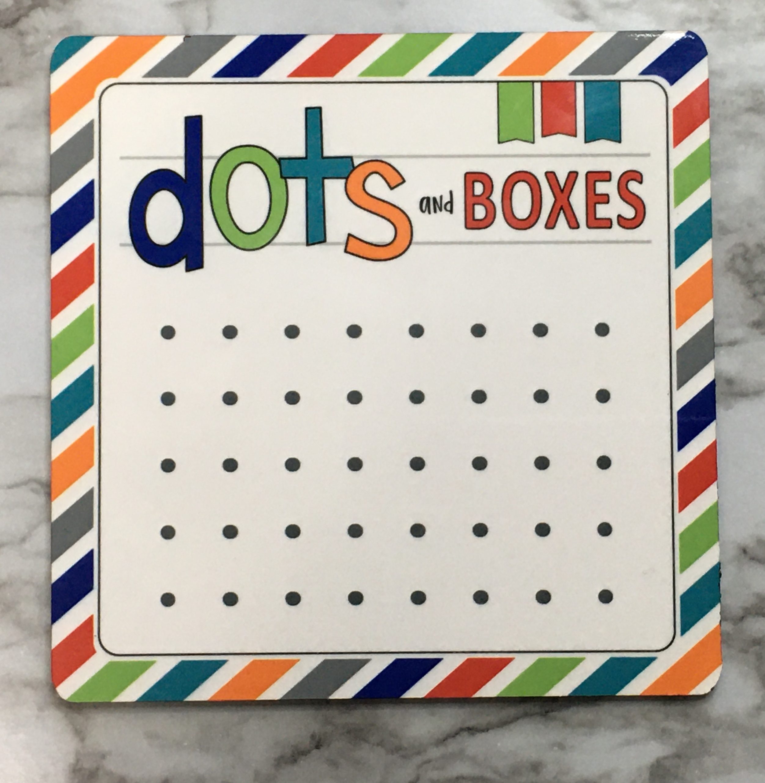Dots & Boxes Dry Erase Board