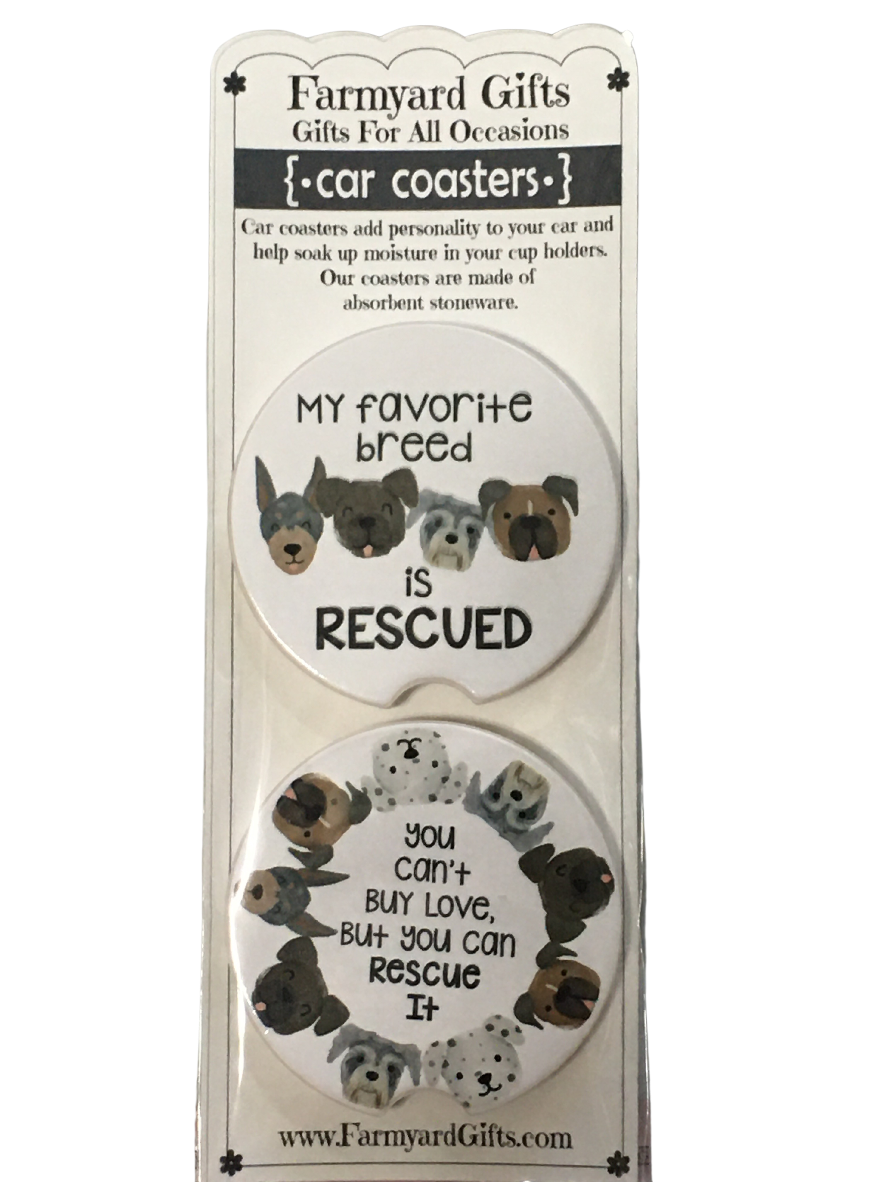 Rescue Dog Car Coasters