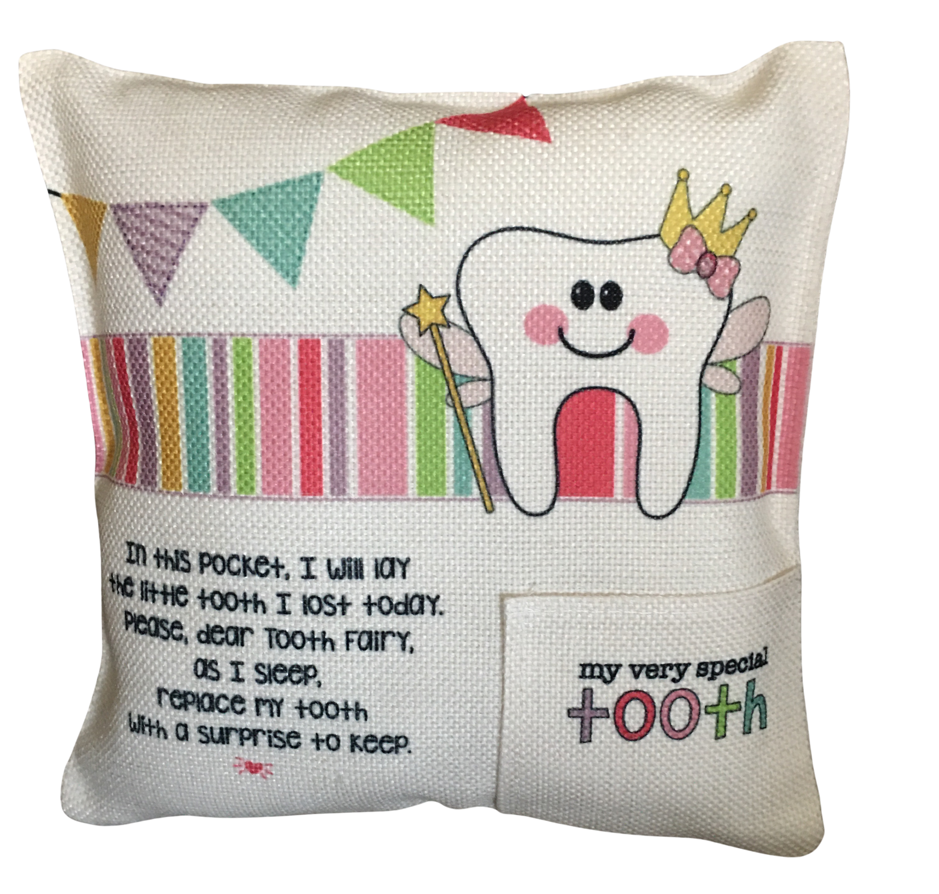 Tooth Fairy Pillow - Pink