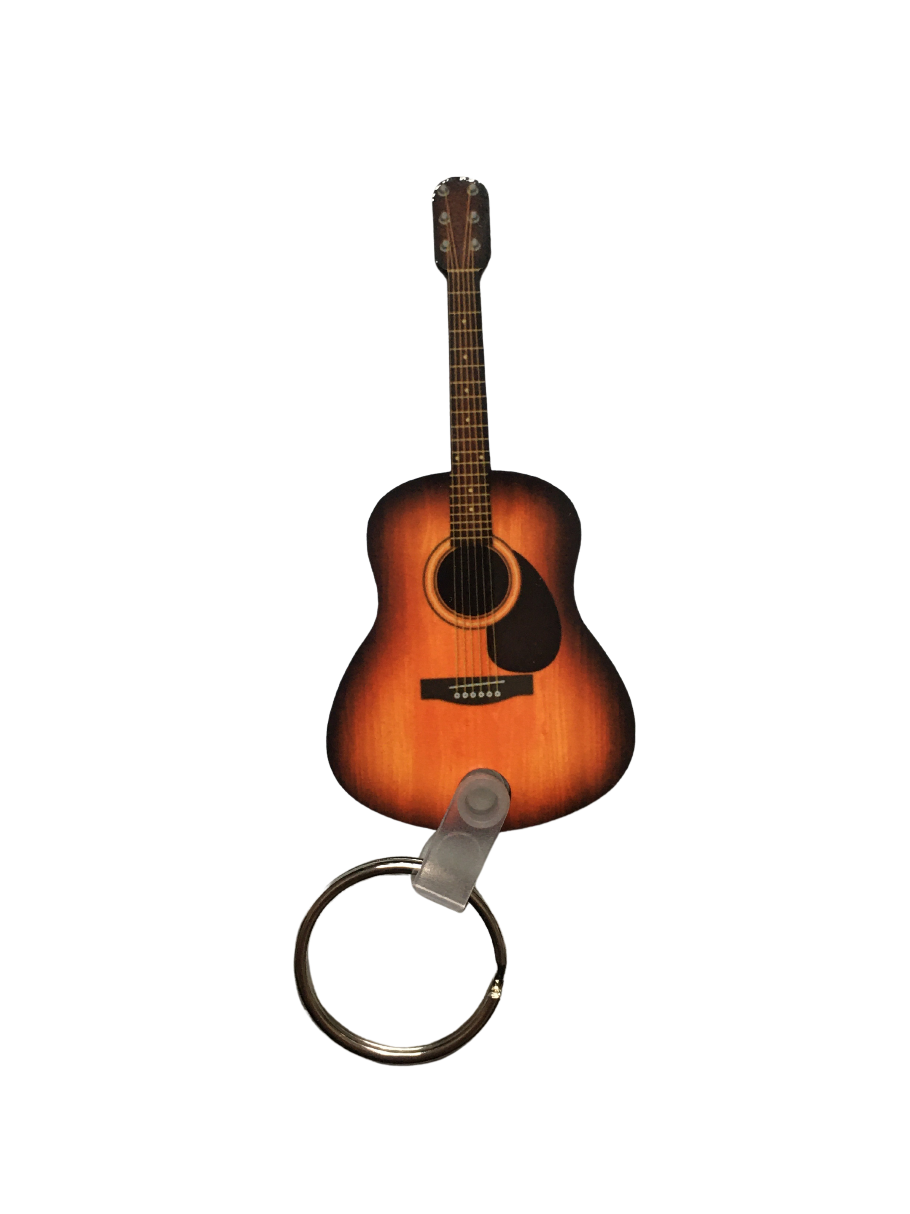 Acoustic Guitar Keychain - Light Sunburst