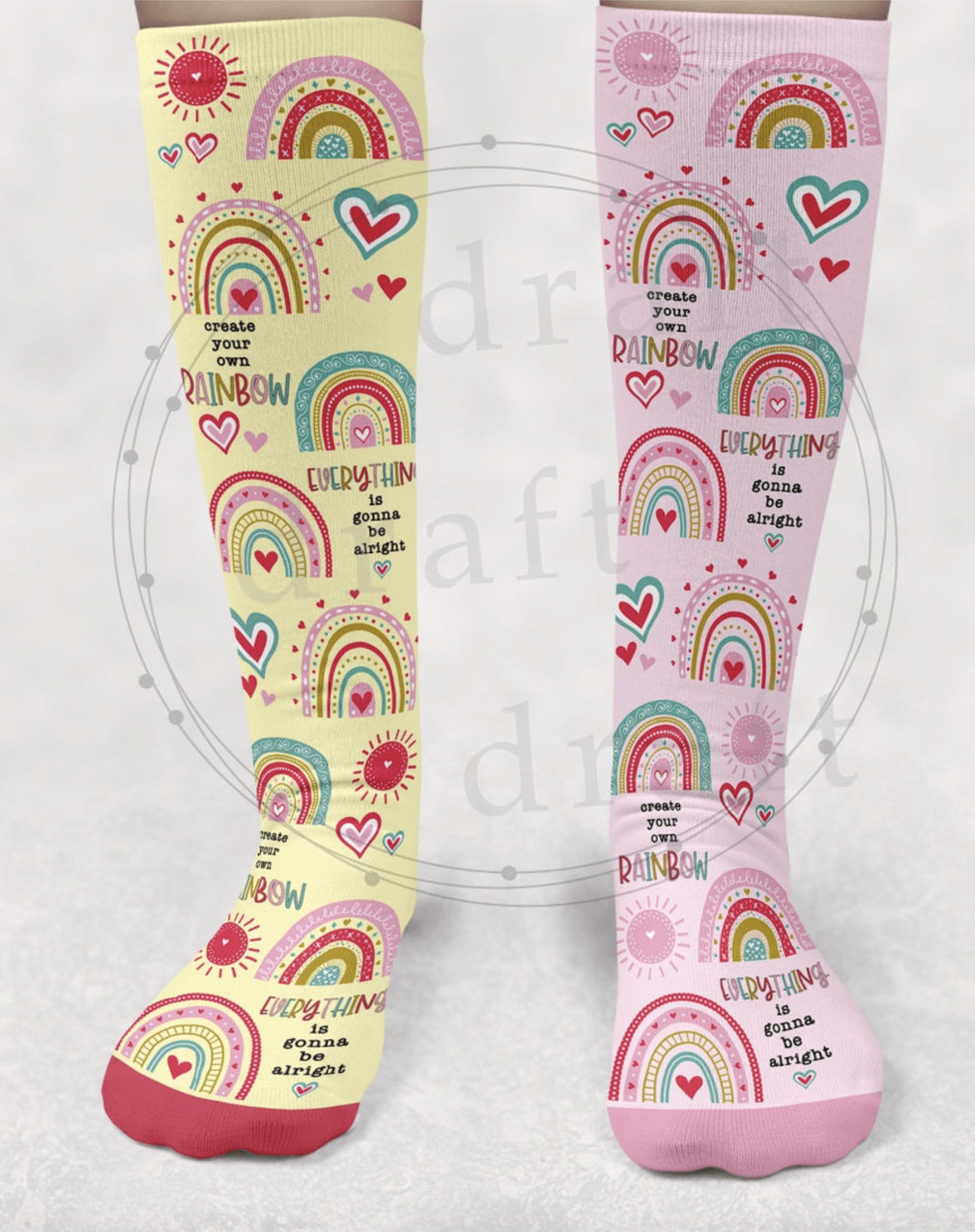 Rainbow Socks - Adult Knee High