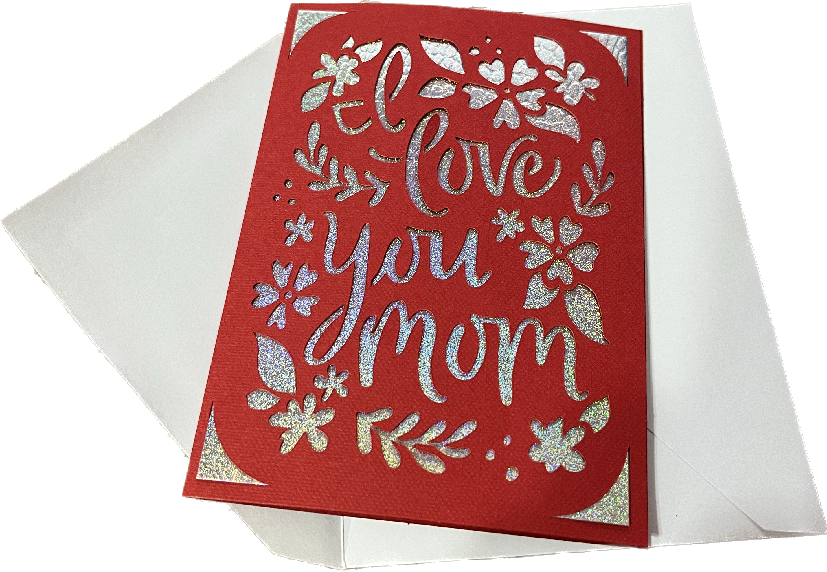 I Love You Mom Card - Made by Luke (My young son)