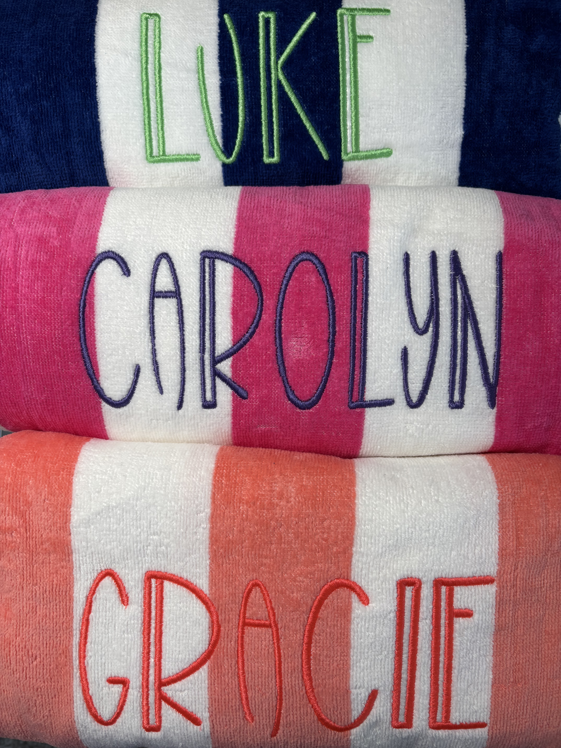 Embroidered Beach Towel